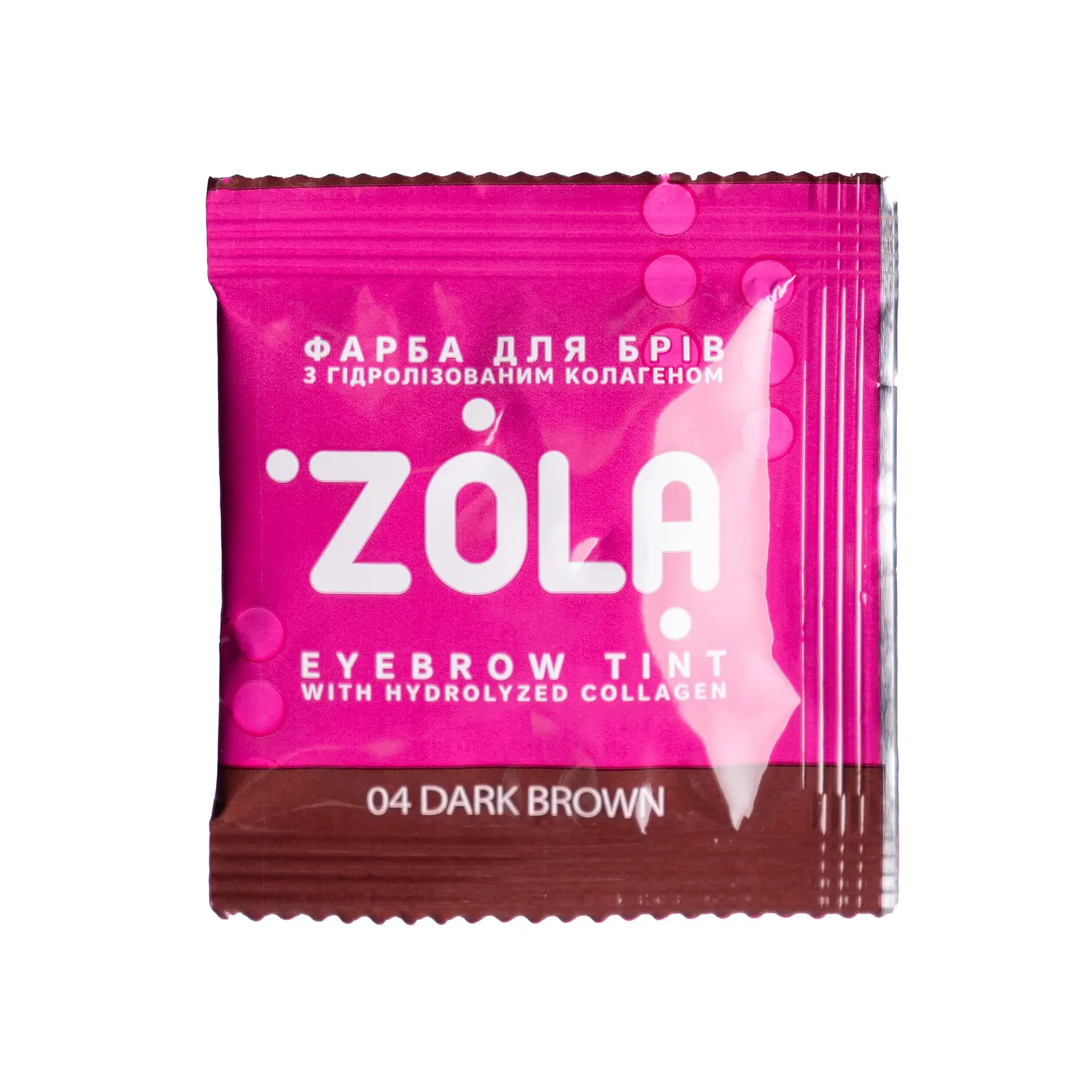 ZOLA farbka farba do brwi 04 Dark Brown 1.5ml + aktywator 3%