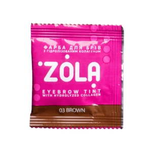 ZOLA farbka farba do brwi 03 Brown 1.5ml + aktywator 3%