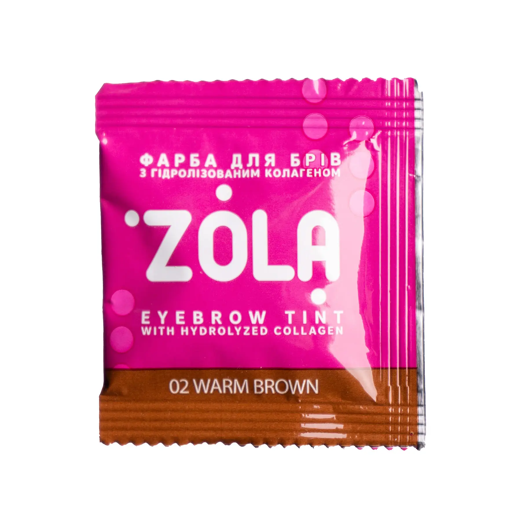 ZOLA farbka farba do brwi 02 Warm Brown 1.5ml + aktywator 3%