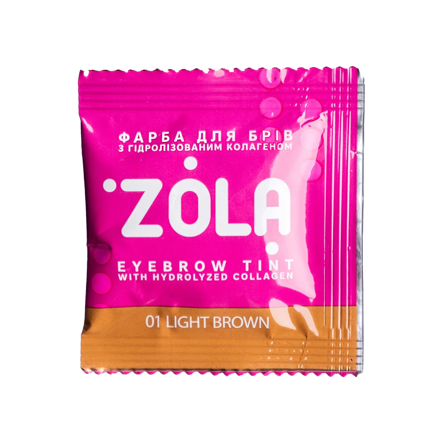 ZOLA farbka farba do brwi 01 Light Brown 1.5ml + aktywator 3%