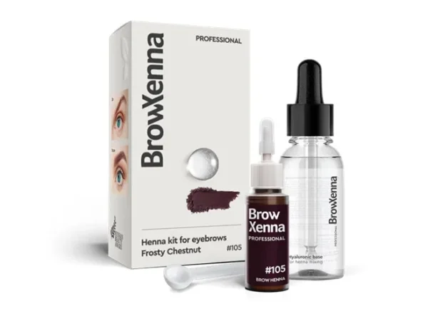 Brow Xenna #105 Frosty Chestnut 10ml + baza hialuronowa 30ml