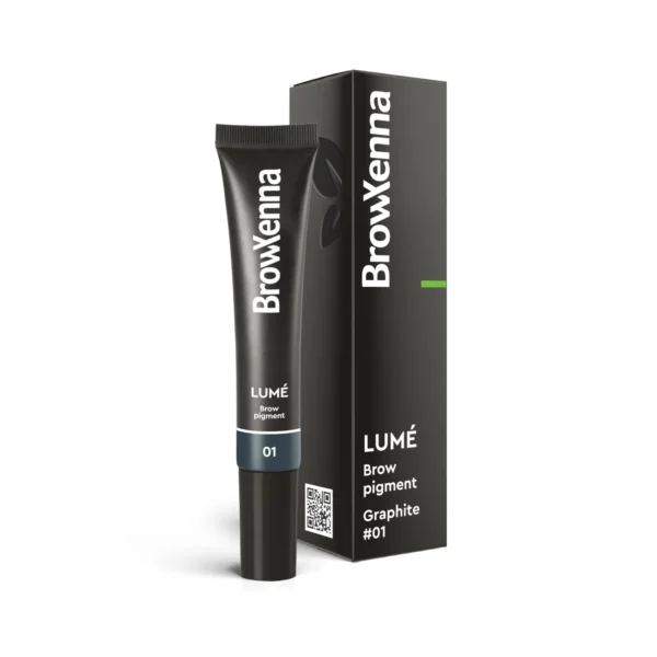 BrowXenna LUMÉ farba żelowa do brwi 01 Graphite 15ml