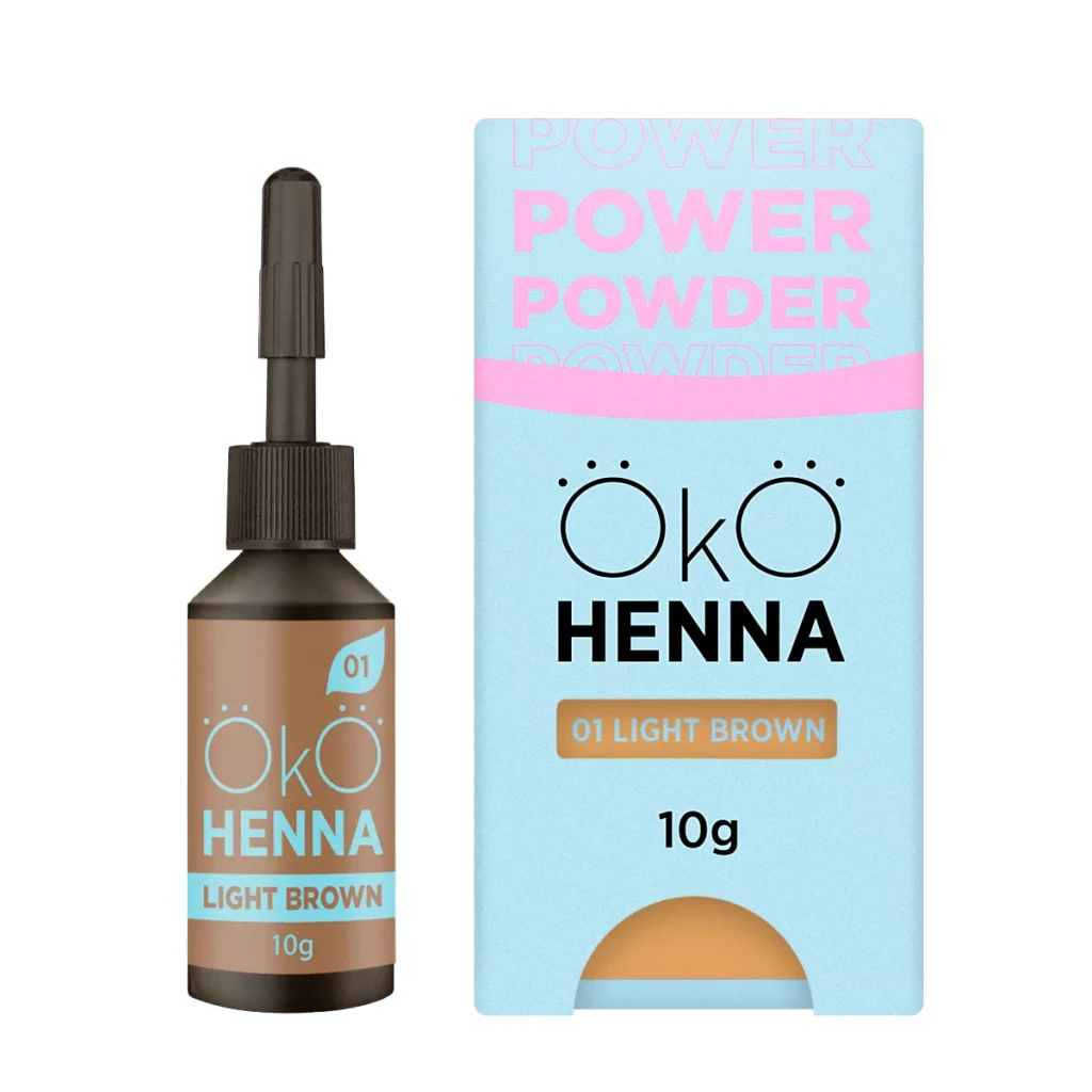 OKO henna do brwi Power Powder 01 Light Brown 10g