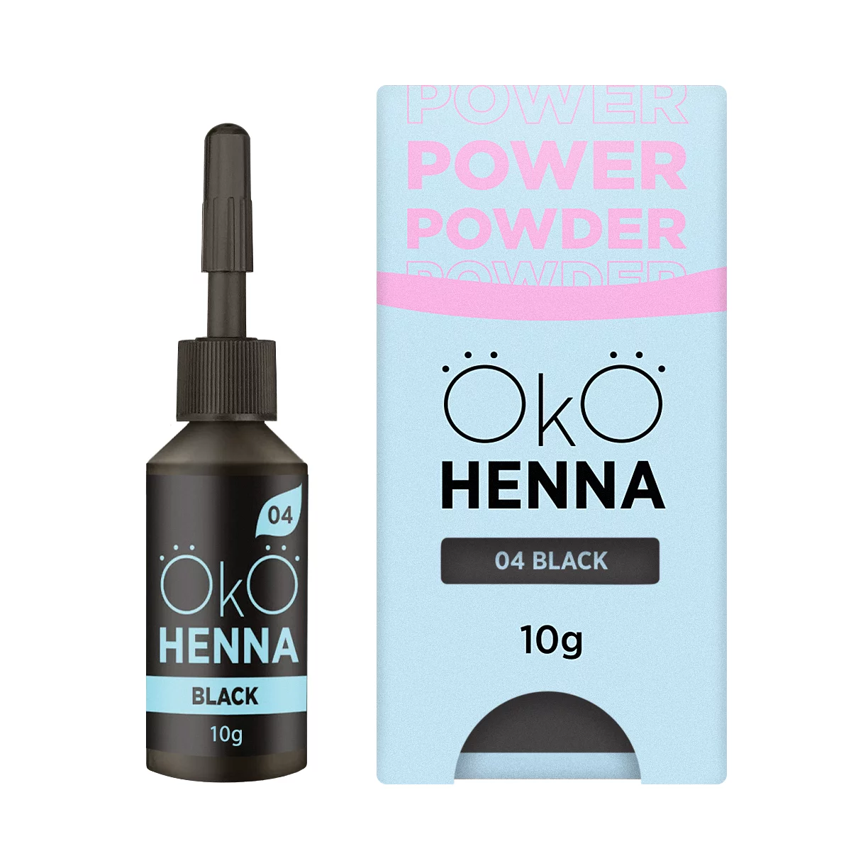 OKO henna do brwi Power Powder 04 Black 10g