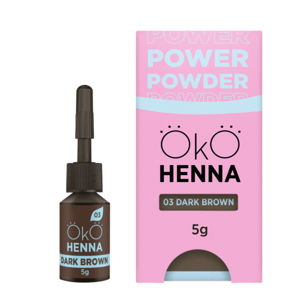 OKO Power Powder henna do brwi 03 Dark Brown 5g