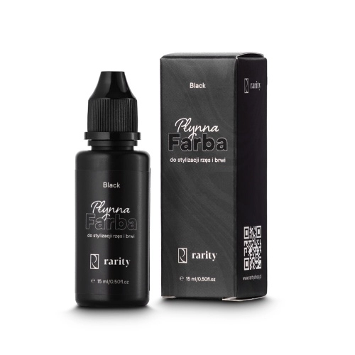 Rarity płynna farbka do stylizacji rzęs i brwi 15ml Black