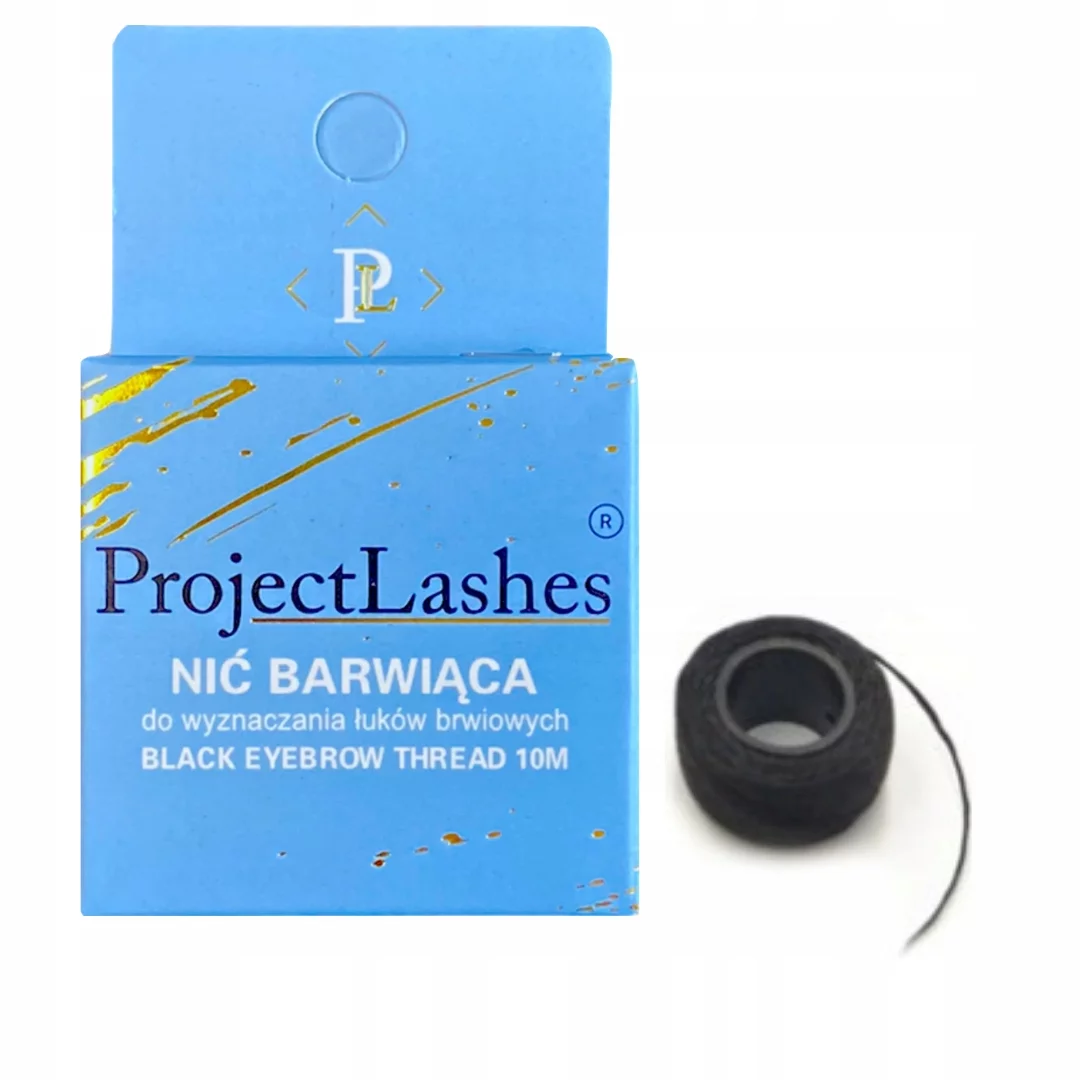 ProjectLashes czarna nić barwiąca 10m