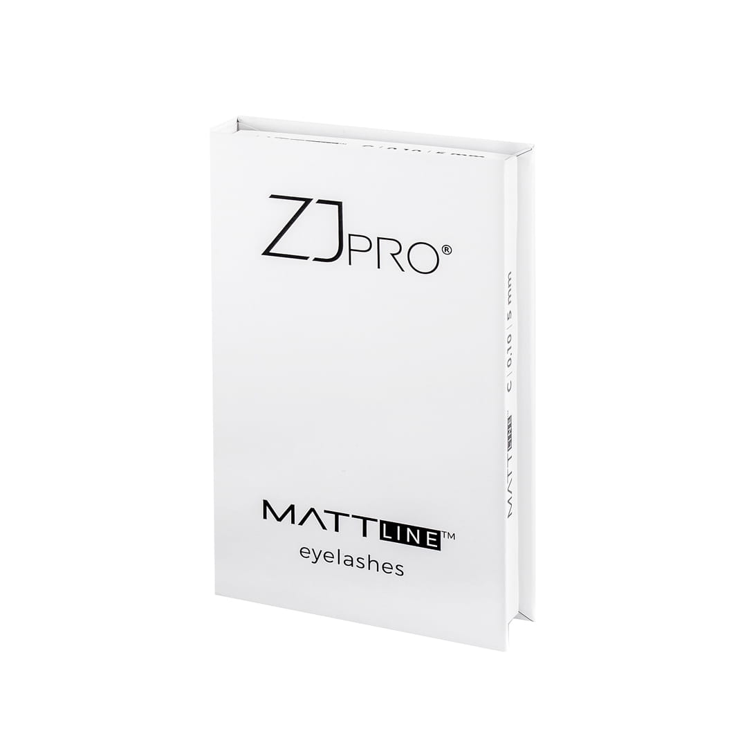 ZJ PRO® rzęsy MATTline D 0.10 MIX 6-13mm DARK BROWN