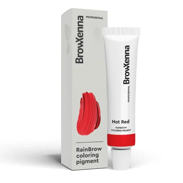 BrowXenna RainBrow Coloring pigment do brwi Hot Red 15ml