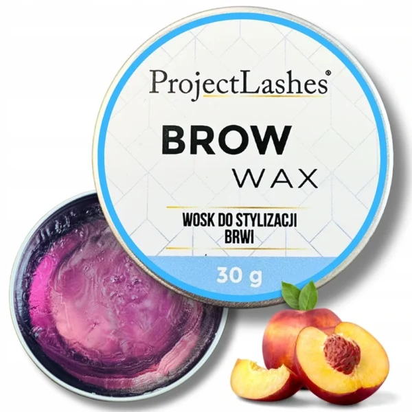 Wosk odżywka do układania stylizacji brwi ProjectLashes Brow Wax 30g PEACH