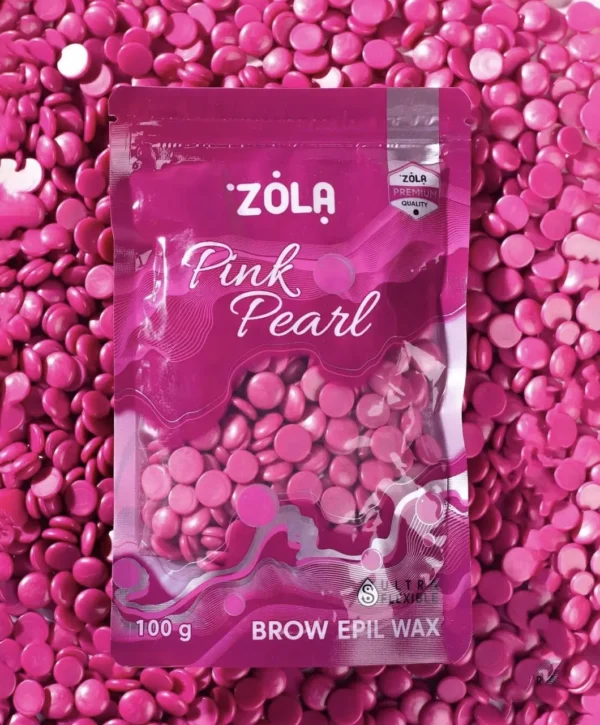 Zola brow epil wax wosk do depilacji w granulkach pink pearl 100g