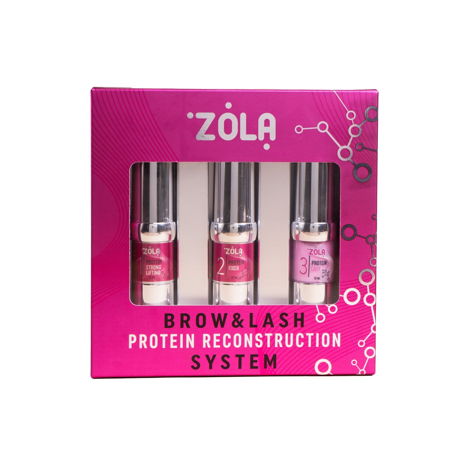 Zestaw do laminacji ZOLA Brow&Lash Protein Reconstruction System