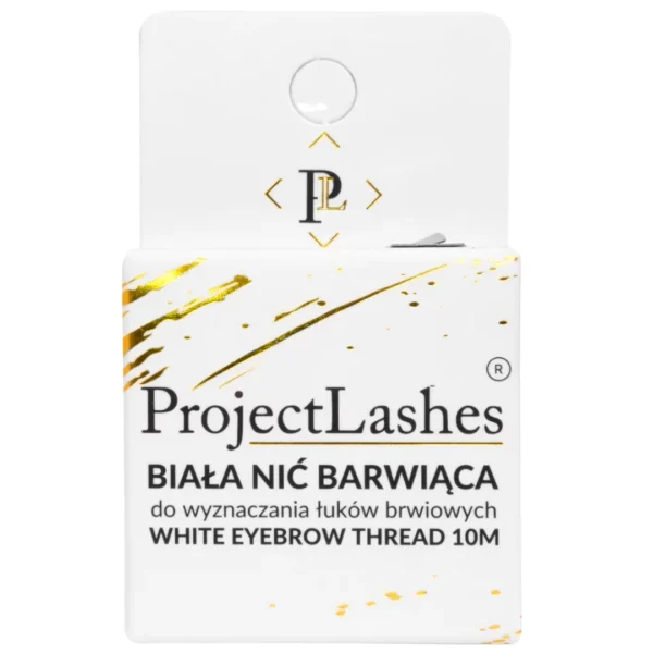 ProjectLashes Nić Barwiąca BIAŁA do konturowania geometrii brwi 10m