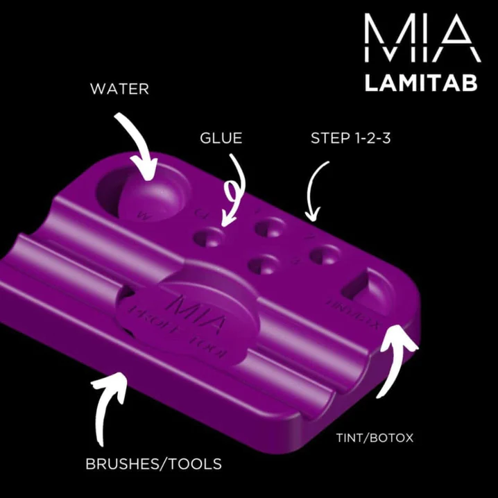 MIA Lami Tab paletka pomocnik lifting laminacja brwi rzęs VIOLET