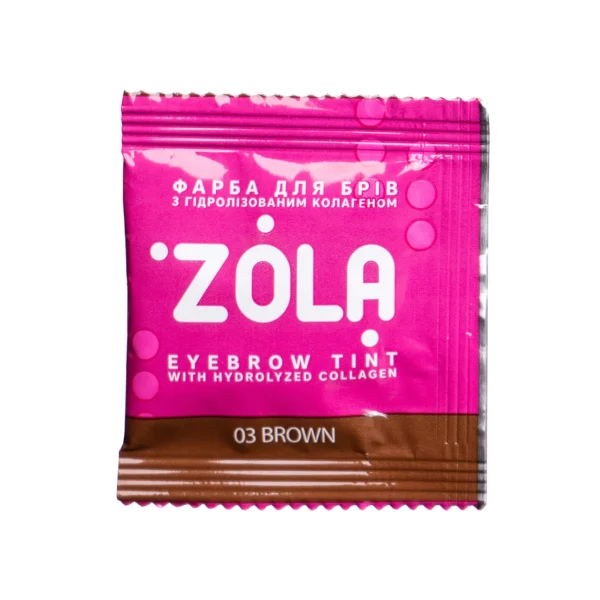 ZOLA farbka farba do brwi 03 Brown 5ml + aktywator 3%