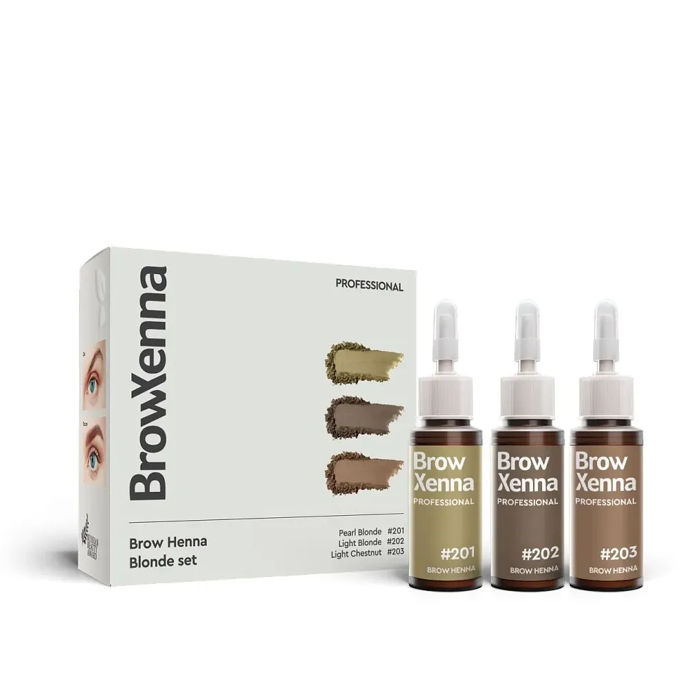 Brow Xenna Set Blond 3xfiolka #201 #202 #203