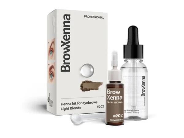 Brow Xenna #202 Light Blonde 10ml + baza hialuronowa 30ml