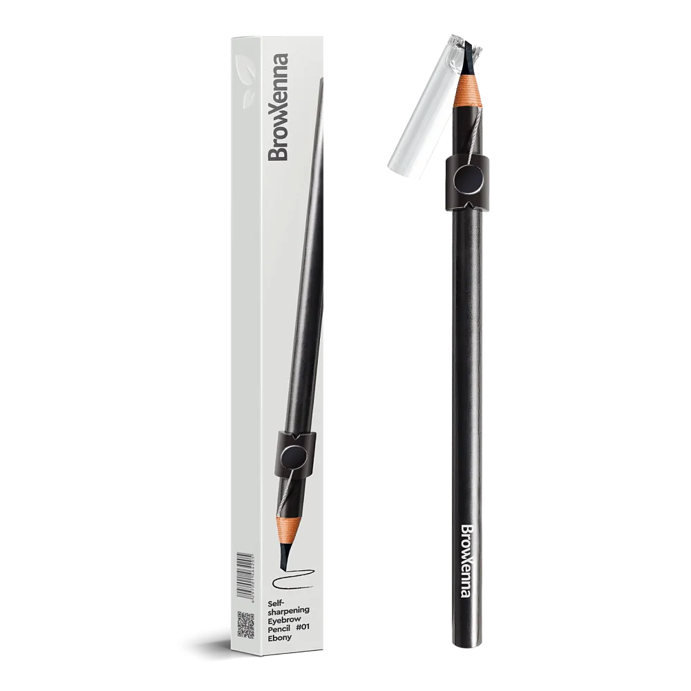 BrowXenna Eyebrow Pencil kredka do brwi 01 EBONY