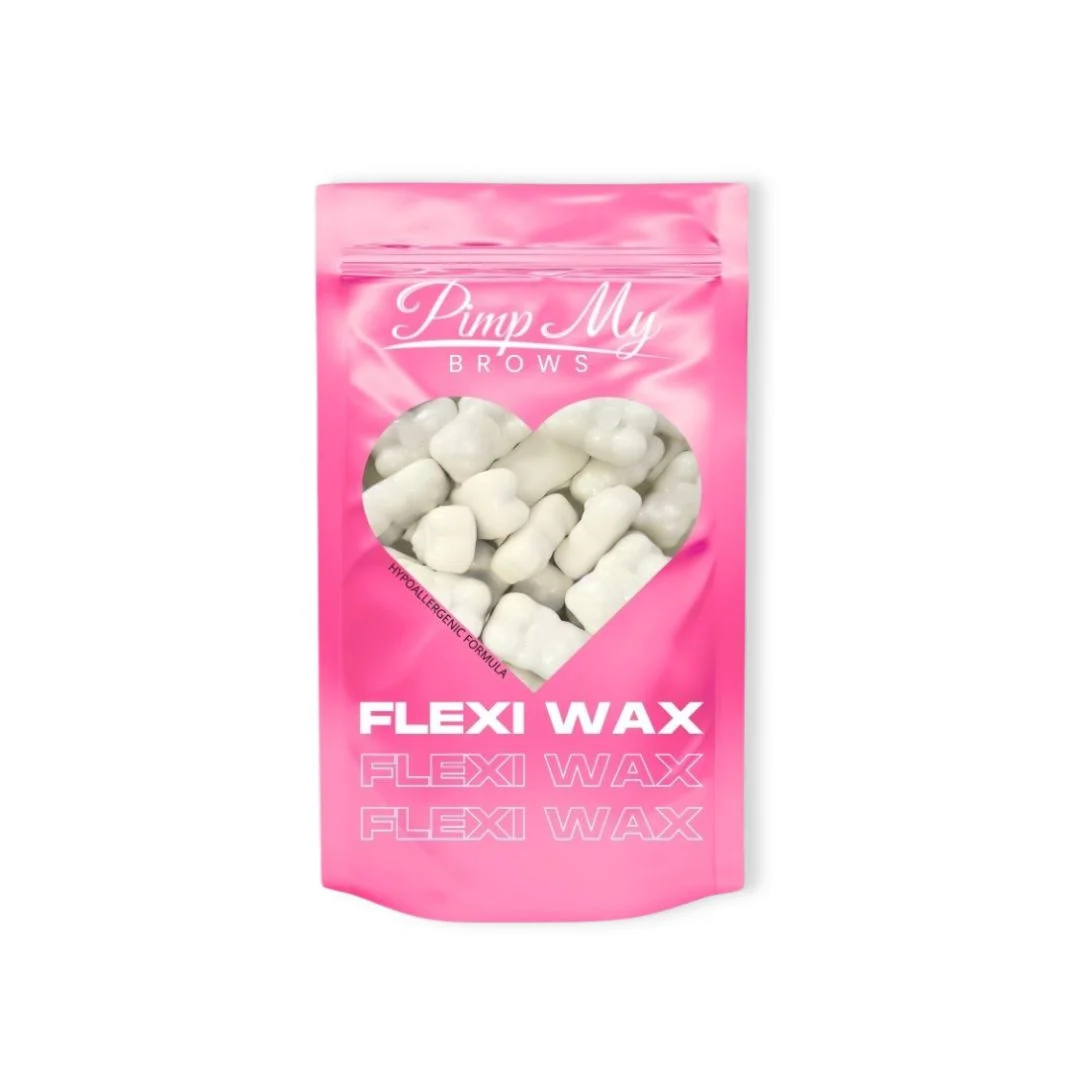 Pimp My Brows Flexi Wax Transparentny Hipoalergiczny Wosk Twardy do depilacji 100g