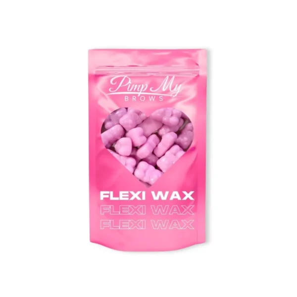 Pimp My Brows Flexi Wax elastyczny różowy wosk twardy do depilacji 100g