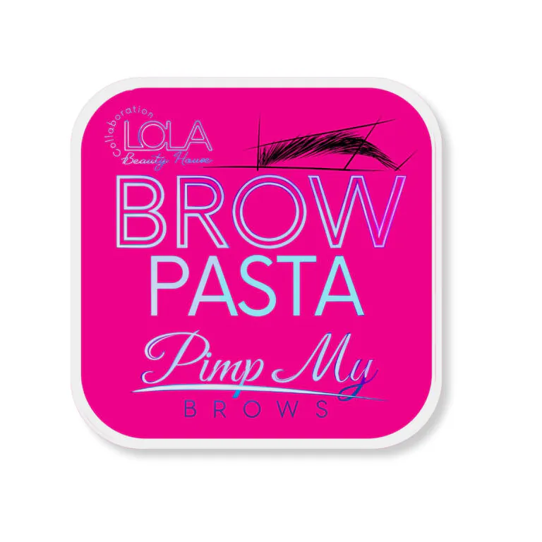 Różowa pasta do geometrii brwi Lola Beauty House x Pimp My Brows