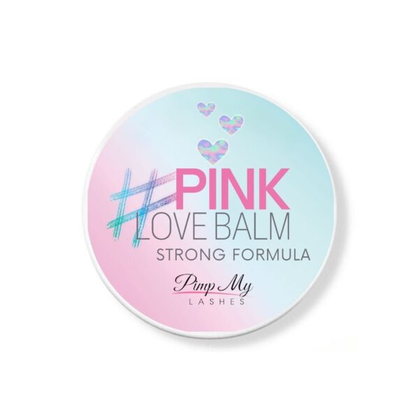 Pink Love Balm STRONG Różowy Balsam do liftingu rzęs Pimp My Lashes 25g