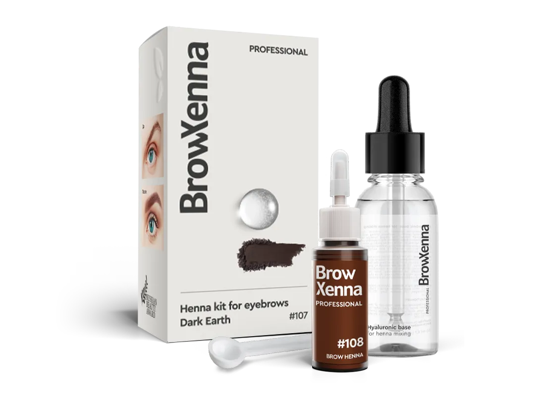 Brow Xenna #108 Wood wine 10ml + baza hialuronowa 30ml