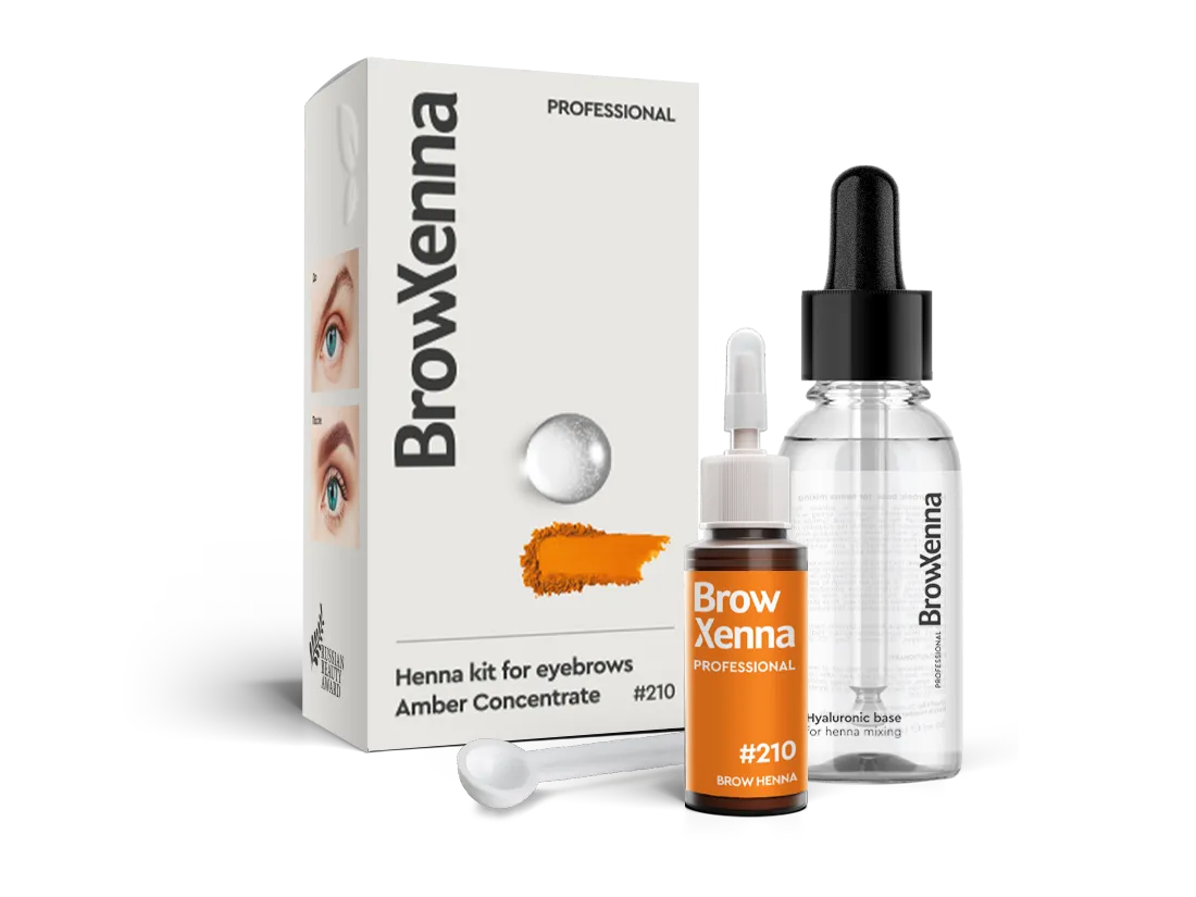 Brow Xenna #210 Amber concentrate 10ml + baza hialuronowa 30ml